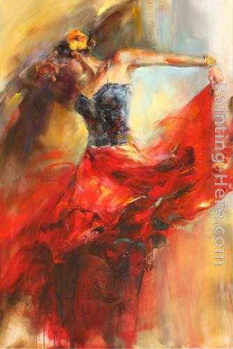 She Dances In Beauty 1 painting - Anna Razumovskaya She Dances In Beauty 1 art painting